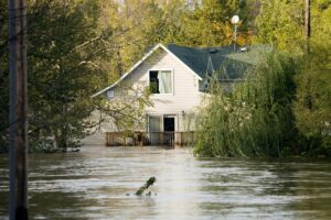 Image of a flooded home